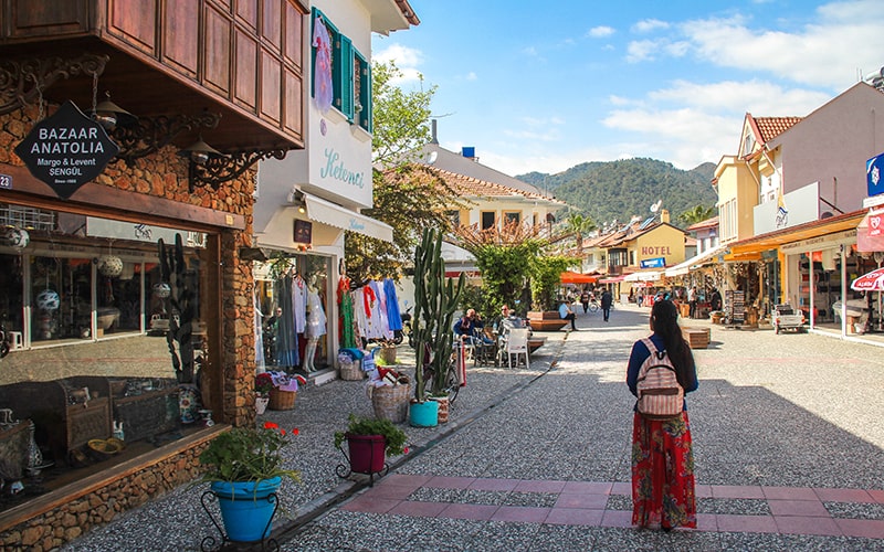 Göcek Bazaar fethiye yacht charter