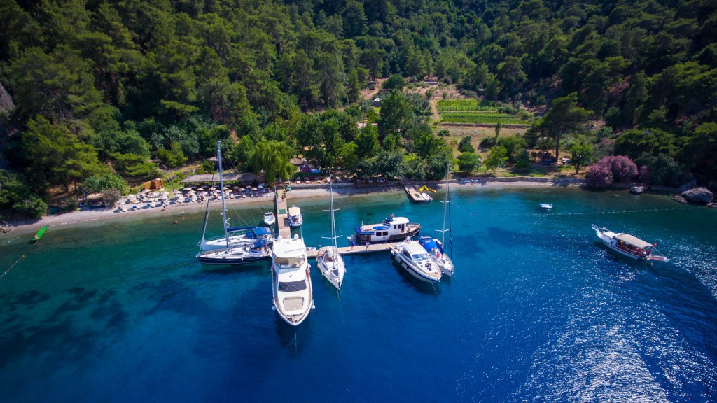 Turunç Pınarı Bay fethiye yacht charter